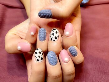 ネイルサロンオーパス(OPUS)/アニマル☆ニットネイル