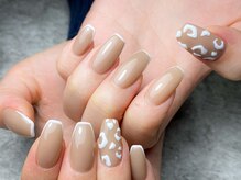 マノアネイル アシヤ(MANOA NAIL ASHIYA)/【パラジェル】ぷっくりヒョウ柄