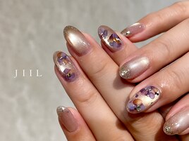 インクお花×マグネット