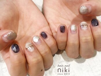 ニキ ヘアー ネイル(niki hair nail)/ブルーニュアンス