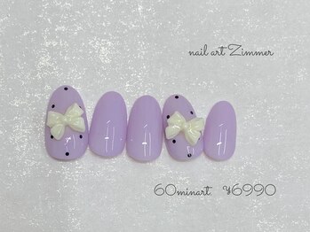 ネイルアート ジマー/60minartコース¥6990