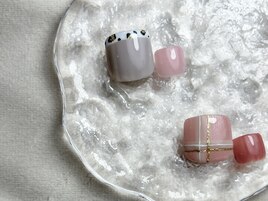 【フット】親指アート　¥9900