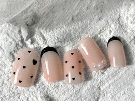 定額デザインB/ハートネイル