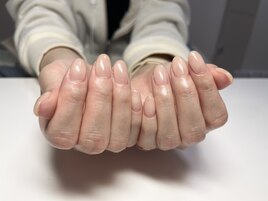 シンプルクリアネイル