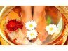 FOOTバス付き★【 フット足裏角質除去+ワンカラー】マッサージ込む！100分 