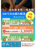 【5月限定CP】鍼灸×電気 指では届かない深層筋にアプローチ6,600円⇒3,300円