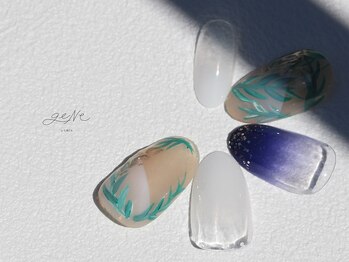 geNe 'n GRUS(ジーン アンド グルス)/8月9月HANDエアジェルアート