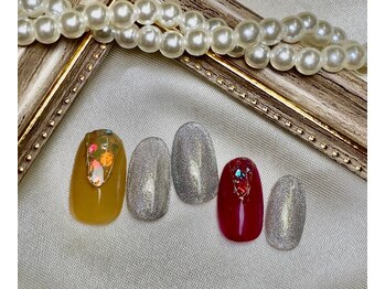 プティリボン 武蔵小金井店(PetitRibbon)/Designくすみニュアンスホロ