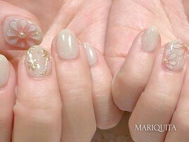 フラワー/ぷっくりネイル