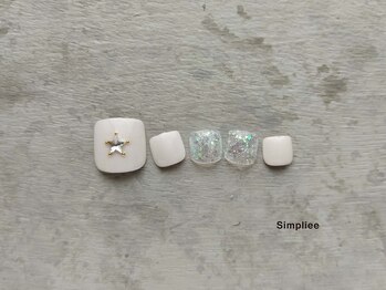 シンプリー ネイルアンドアイラッシュ 祖師谷大蔵店(Simpliee Nail&Eyelash)/【フット】ワンカラー