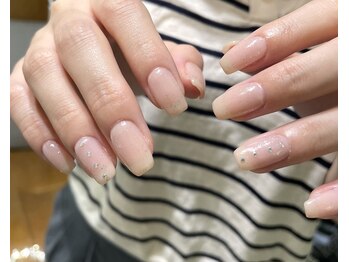 ラメ×ストーン