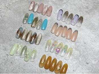 アクア AQUAの写真/新規オフ無料★アート込月替り定額ニュアンスデザイン5830円★大人シンプル定額5500円★店建物前にP完備！