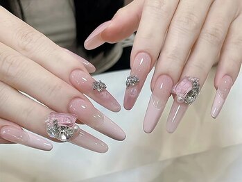 ノヴァ ネイル 心斎橋店(Nova Nail)/ベビーピンク可愛いキラキラ