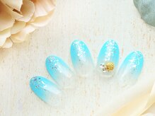 ルシェルアイ/シェル☆ブルーグラデ☆貝殻