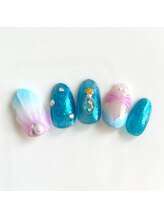 アルセア 上野御徒町店(Alcea)/マーメイド　人魚　夏ネイル