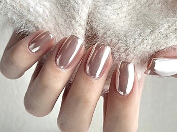 Best Nail 銀座店【ワンホンネイル・スカルプ・パラジェル・上品ジェルネイル】/ミラー/オーロラワンカラー