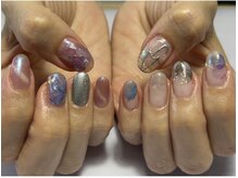 ミオンネイル(mion nail)/紫陽花ネイル