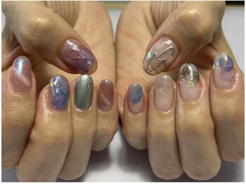 ミオンネイル(mion nail)/紫陽花ネイル