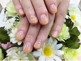 パールオレンジ☆ラメグラ