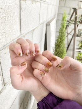 ニキ ヘアー ネイル(niki hair nail)/オレンジニュアンス