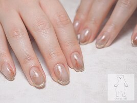 ミラーフレンチニュアンスネイル