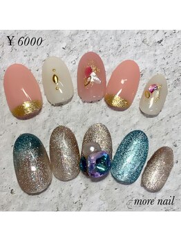 モアネイル(more nail)/5.6月定額デザイン￥6600(税込)