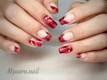 ミュアルネイル(Myuaru.nail)/赤べっこうネイル♪