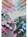 3Dリボン×フラワー姫ネイル