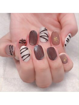チャフ ネイルアンドアイラッシュ(CHAFF nail&eyelash)/定額バレンタインネイル
