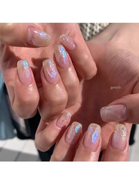 うるうるオーロラネイル