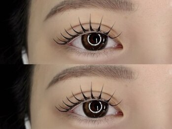 ロレインアイ菊名店【まつげパーマ/フラットラッシュ/マツエク/LED】の写真/【こだわり抜いた高品質な商材のみ使用】ダメージケアできるトリートメントも◎持続力抜群×自まつ毛ケア♪