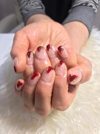 塗りかけネイル