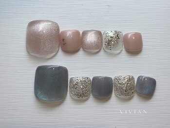 ヴィヴィアン ネイル(Vivian nail)/マグネット キラキラ フット