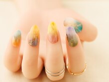 ヴァンネイル みなとみらい馬車道(VINGT NAIL)/ニュアンス天然石ネイル