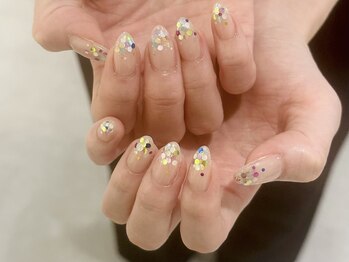 サンジュウヨン(34)/ホログラムネイル　パラジェル