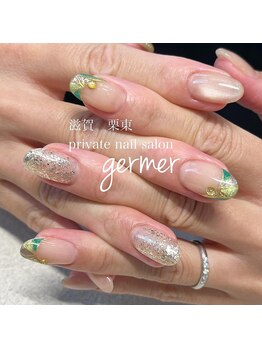 ジェルメ(germer)/グリーンのマグネットで♪