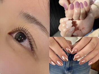 コダサンマルハチ(koda 308)の写真/ネイルとアイの同時施術で効率的に◎目元も指先も時短にトータルケア★
