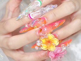 夏ネイル お花