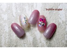 バブル シュガー バイ ネイルクローネ(bubble sugar by.nail crone)/スウィートリボンネイル