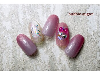 バブル シュガー バイ ネイルクローネ(bubble sugar by.nail crone)/スウィートリボンネイル