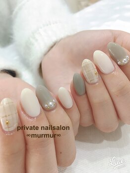 プライベート ネイルサロン マーマ(murmur)/チェックネイル