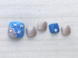 砂浜ネイル