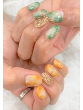 クレアネイル 高崎ウニクス店/持ち込みデザインのお客様ネイル