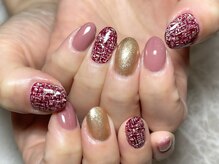 レディグリッター(Lady glitter)/ボルドーツイード