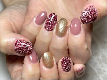 レディグリッター(Lady glitter)/ボルドーツイード