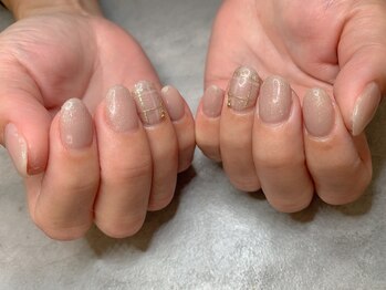 エンジェリック カラーズ(Angelic colors)/ミラーチェックネイル☆