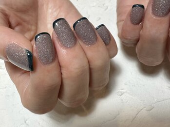 デューネイルスタジオ(dew nail studio)/グレーブルースキニーフレンチ