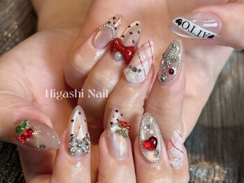 ヒガシネイル(Higashi Nail)の写真/【カラー1000種類以上ご用意】豊富なパーツとカラーで理想のネイルが実現♪人気のパーツ付け放題コースも◎