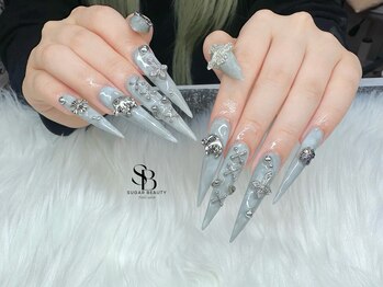 シュガービューティーネイルズ(Sugar Beauty Nails)の写真/ラメグラデーション3850円！リーズナブルに楽しむ指先のオシャレで気分向上◎