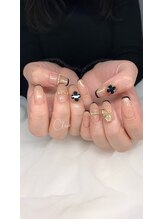 クリア(Clear)/黒スキニーフレンチ